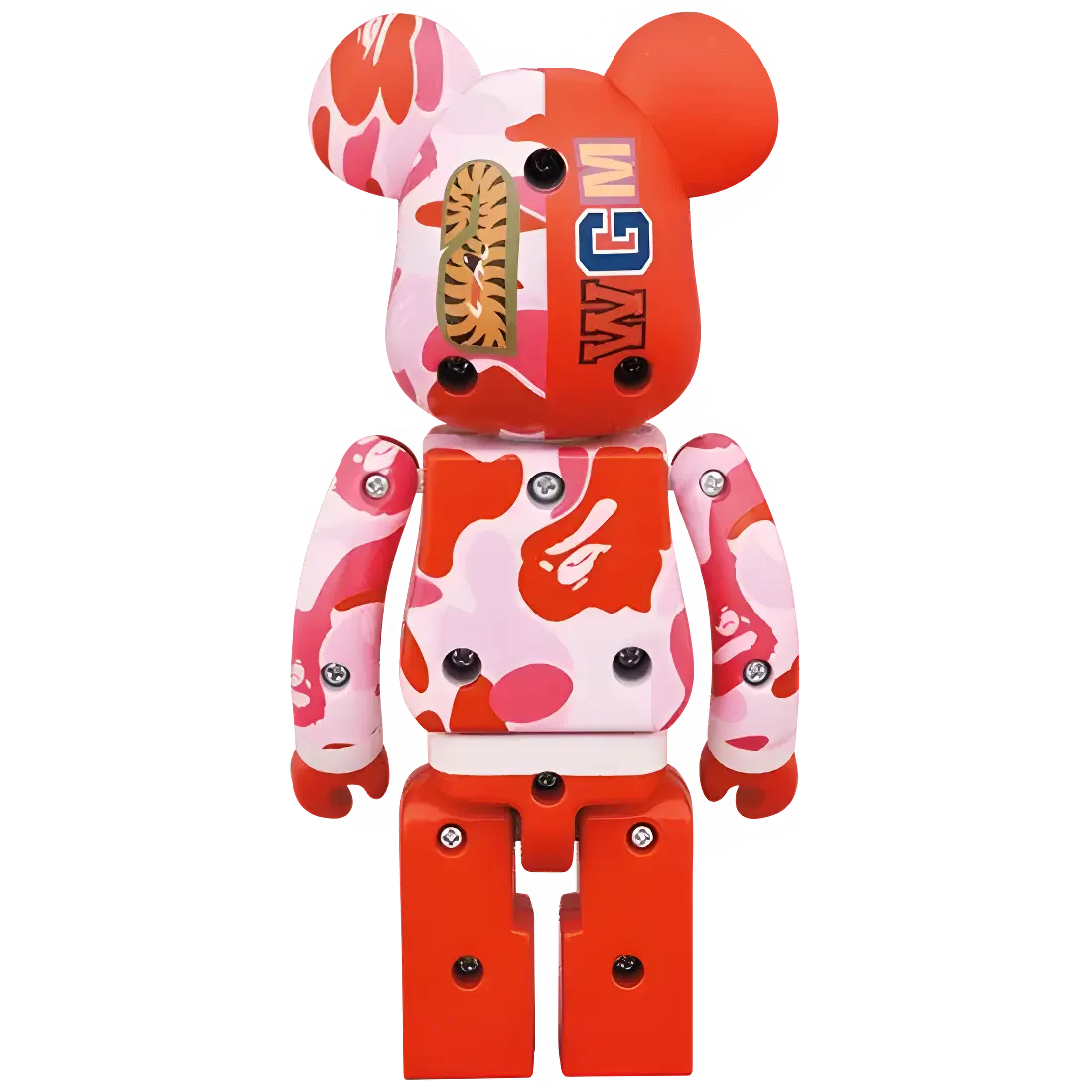 Bearbrick A BATHING APE ABC Camo Shark Pink 200% Herstellerbild 2
