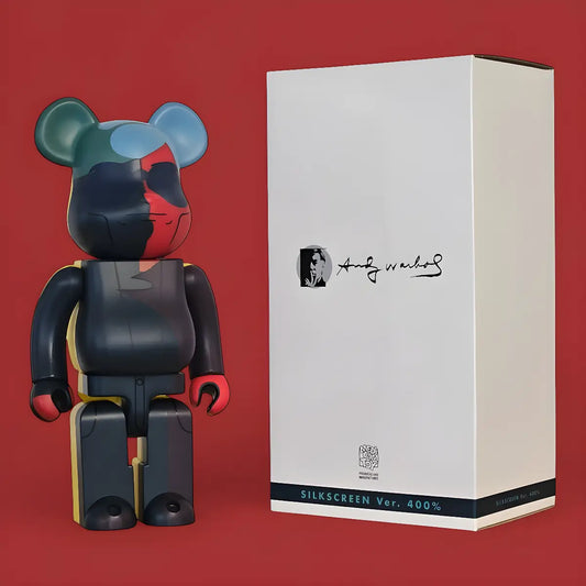 Bearbrick Andy Warhol Silkscreen Version 400% mit Verpackung
