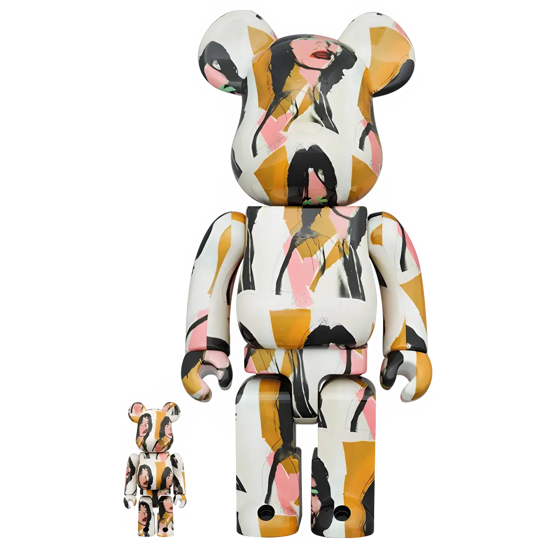 Bearbrick Andy Warhol 'Mick Jagger' 100%+400% Herstellerbild 1
