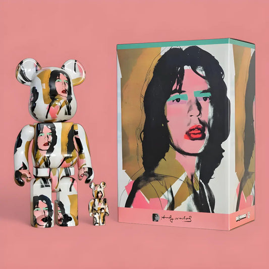 Bearbrick Andy Warhol 'Mick Jagger' 100%+400% mit Verpackung