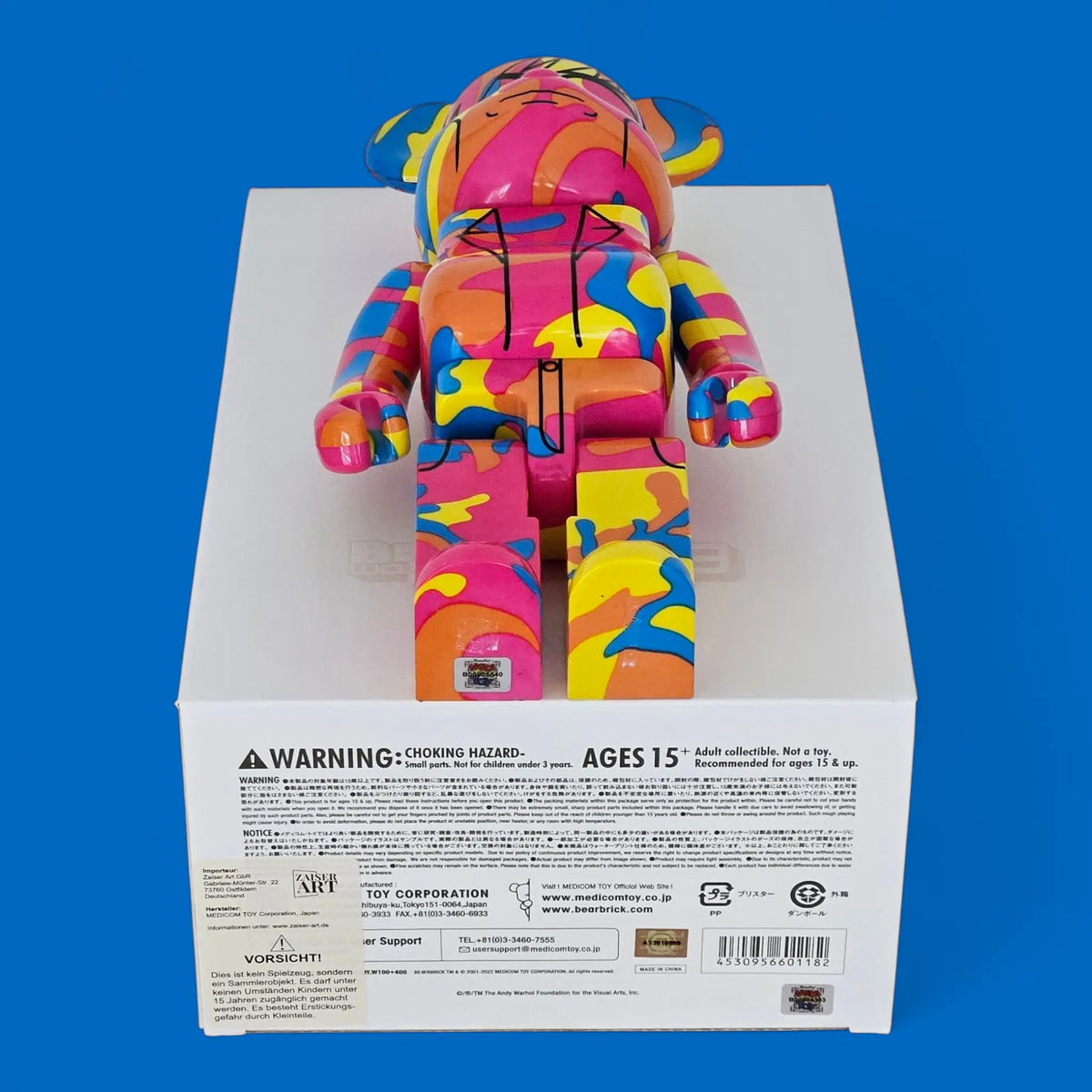 Bearbrick Andy Warhol 'Special' 100%+400% Echtheitsmerkmale