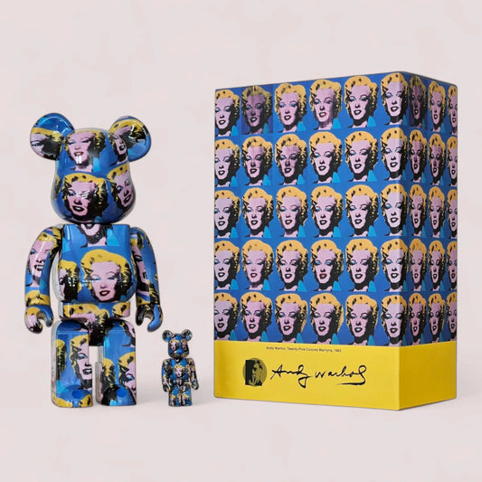 Bearbrick Andy Warhol's Marilyn Monroe 100%+400% mit Verpackung