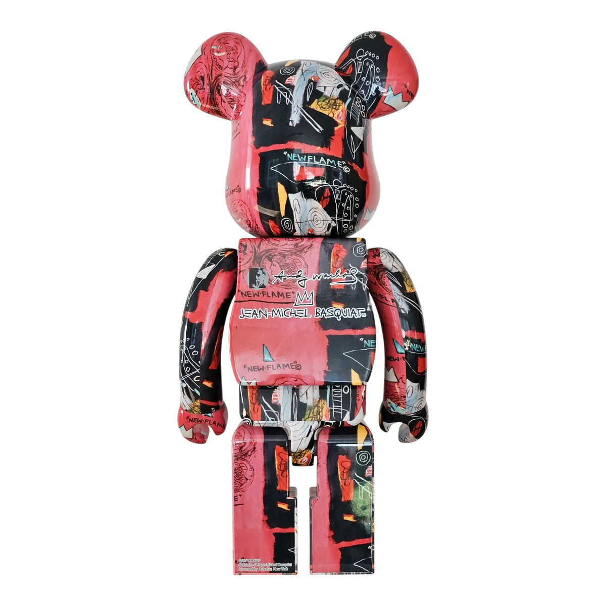 Bearbrick Andy Warhol × Jean-Michel Basquiat #1 Rückseite