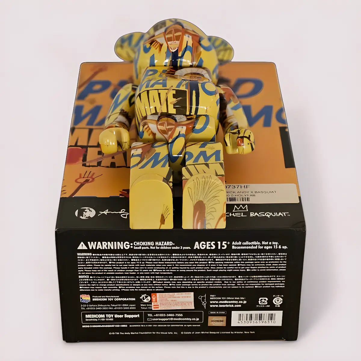Bearbrick Andy Warhol × Jean-Michel Basquiat #3 100%+400% Echtheitsmerkmale