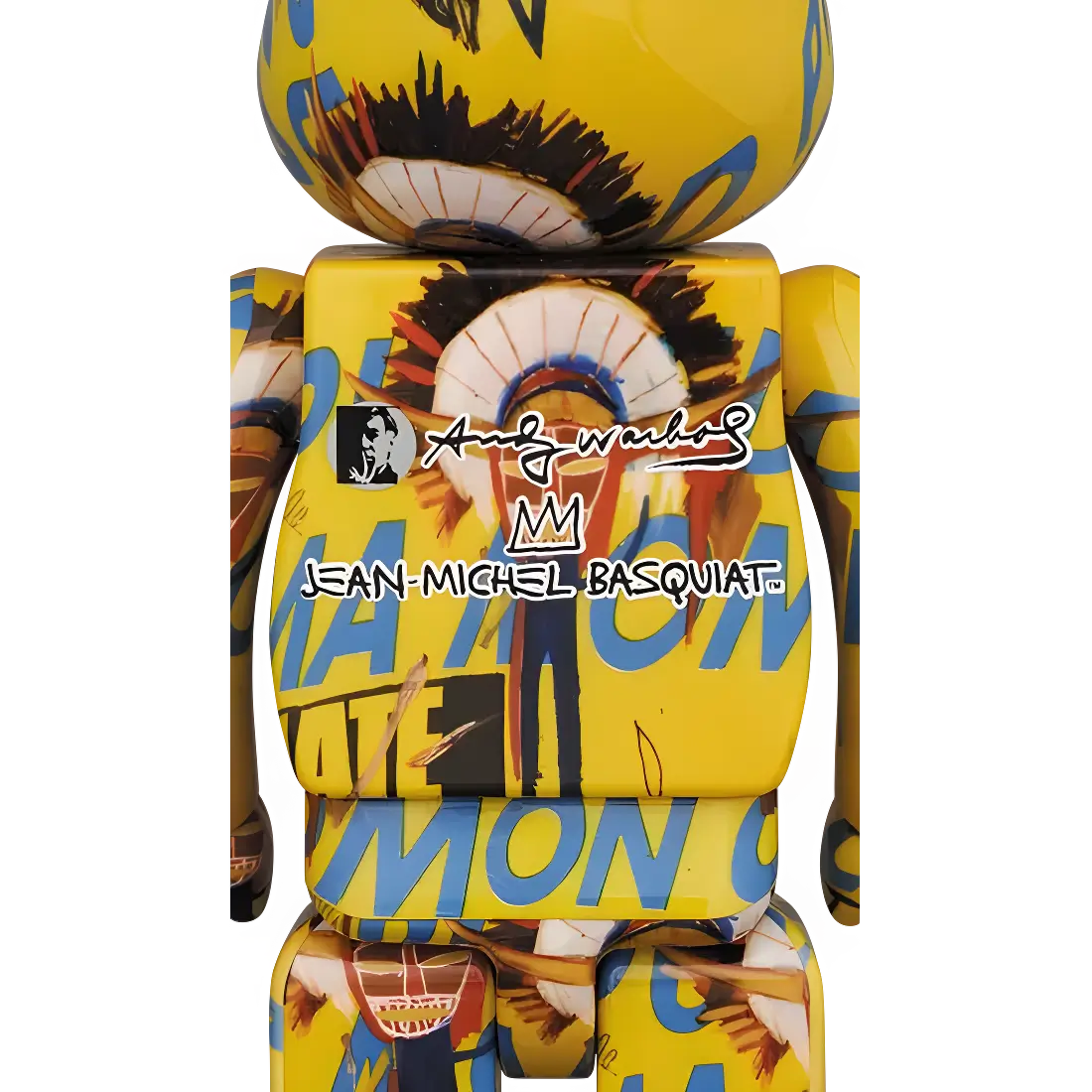 Bearbrick Andy Warhol × Jean-Michel Basquiat #3 100%+400% Herstellerbild 4