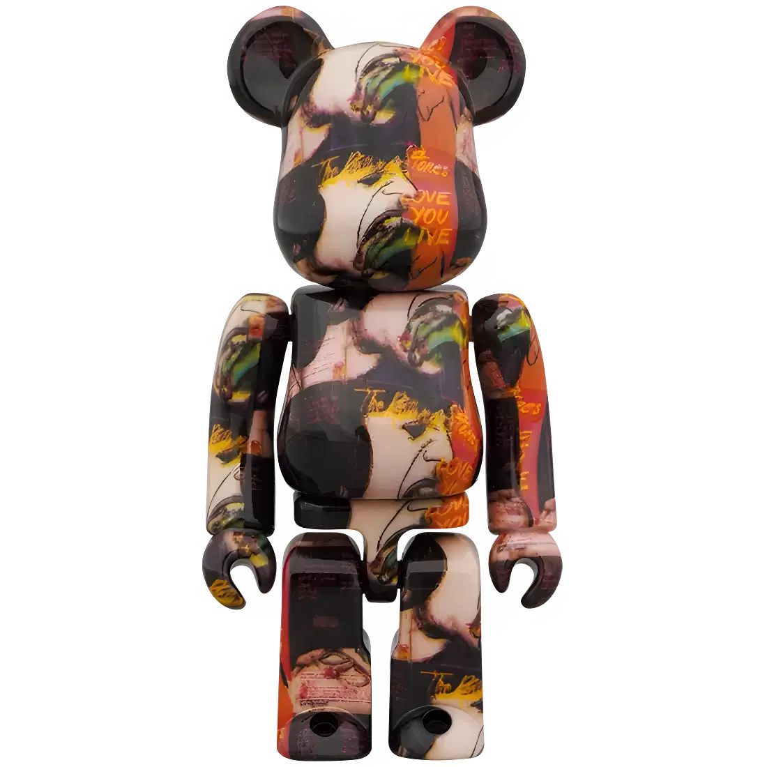 Bearbrick Andy Warhol × The Rolling Stones 'Love You Live' 100%+400% Herstellerbild 2