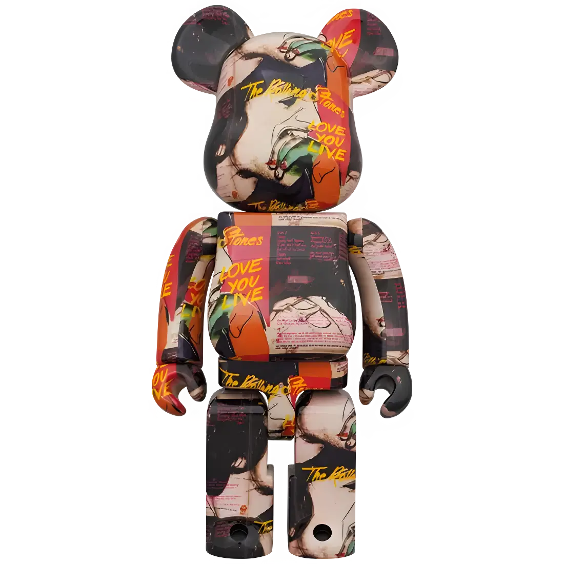 Bearbrick Andy Warhol × The Rolling Stones 'Love You Live' 100%+400% Herstellerbild 3