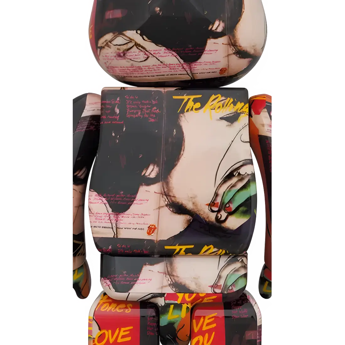 Bearbrick Andy Warhol × The Rolling Stones 'Love You Live' 100%+400% Herstellerbild 4