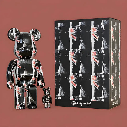 Bearbrick Andy Warhol × The Rolling Stones 'Sticky Fingers' 100%+400% mit Verpackung
