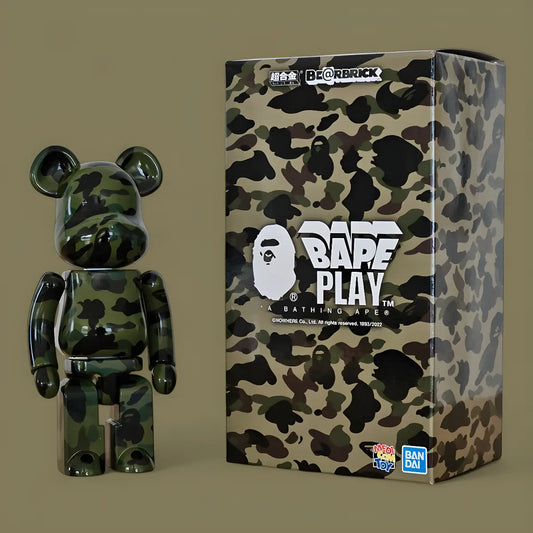 Bearbrick BAPE PLAY 1st Camo Green 200% mit Verpackung