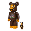 Bearbrick Baby Milo and Banana 100%+400% schräg