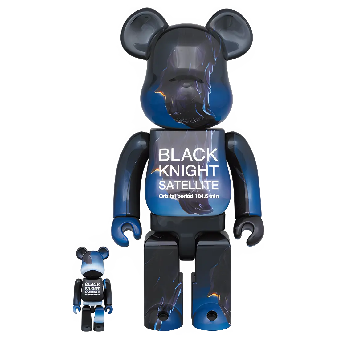 Bearbrick Black Knight Satellite 100%+400% Herstellerbild 1
