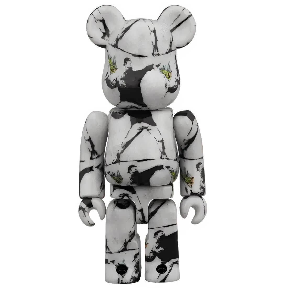 Bearbrick Brandalism 'Flower Bomber' 100%+400% Herstellerbild 2