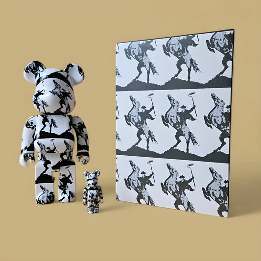 Bearbrick Brandalism 'Highwayman' 100%+400% mit Verpackung