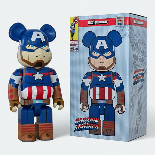 Bearbrick Captain America 400% mit Verpackung