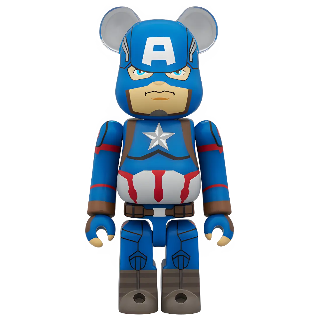 Bearbrick Chase MARVEL Infinity Saga - Captain America Vorderseite