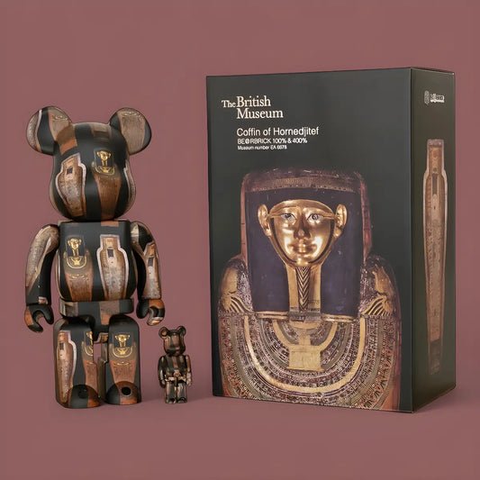 Bearbrick Coffin of Hornedjitef 100%+400% mit Verpackung