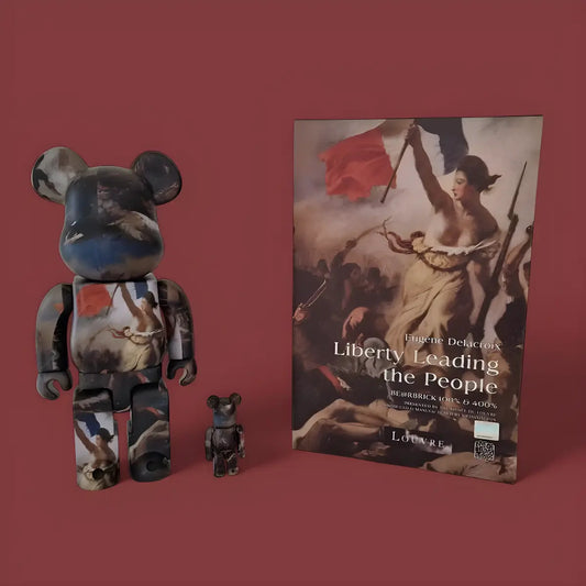 Bearbrick Eugène Delacroix Liberty Leading The People 100%+400% mit Verpackung