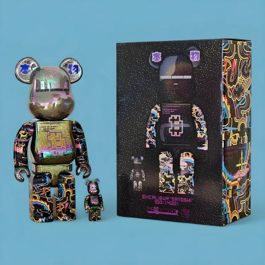 Bearbrick Excalibur 'Satoshi' 100%+400% mit Verpackung