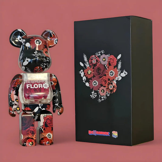 Bearbrick FLOR@ 400% mit Verpackung