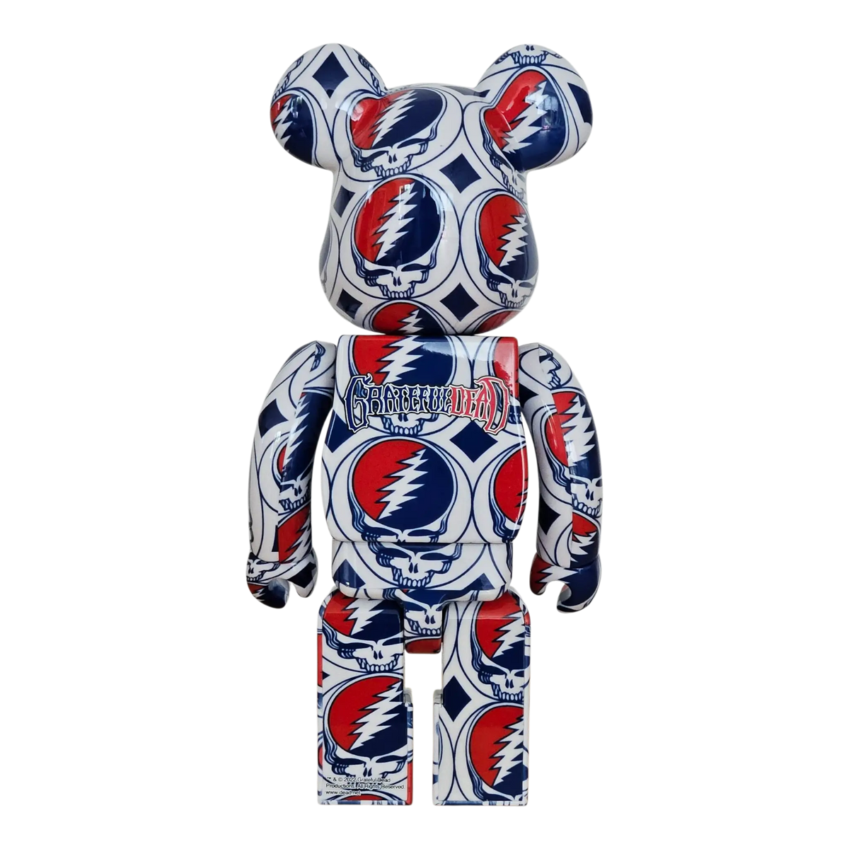 Bearbrick Grateful Dead 'Steal Your Face' 100%+400% Rückseite
