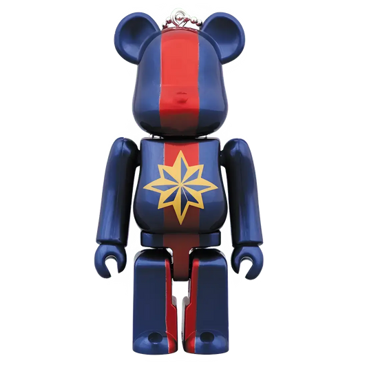 Bearbrick Happy Kuji 'Avengers Endgame' (2019) - 14 Captain Marvel 100% Herstellerbild
