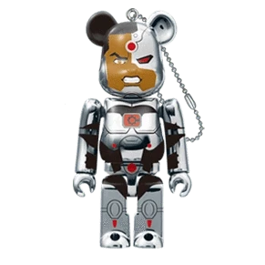 Bearbrick Happy Kuji 'DC' (2020) - 10 Cyborg 100% Herstellerbild
