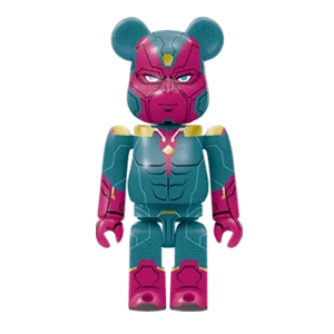 Bearbrick Happy Kuji 'MARVEL' (2021) - 10 Vision 100% Herstellerbild