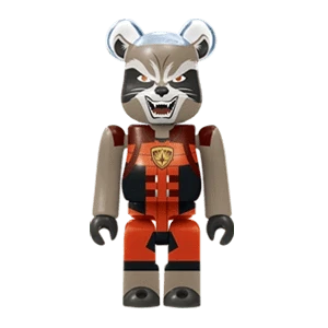 Bearbrick Happy Kuji 'MARVEL' (2021) - 15 Rocket Racoon 100% Herstellerbild