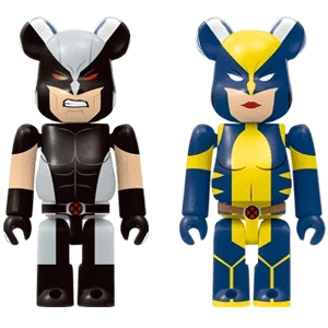 Bearbrick Happy Kuji 'X-Men' (2022) - C Wolverine & X-23 100% Herstellerbild