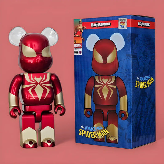Bearbrick Iron Spider 400% mit Verpackung