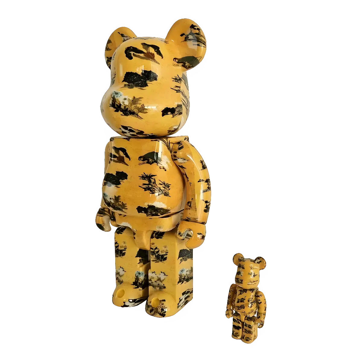 Bearbrick Ito Jakuchu Hundred Flowers Fusuma Kotohira-gu Shrine 100%+400% schräg
