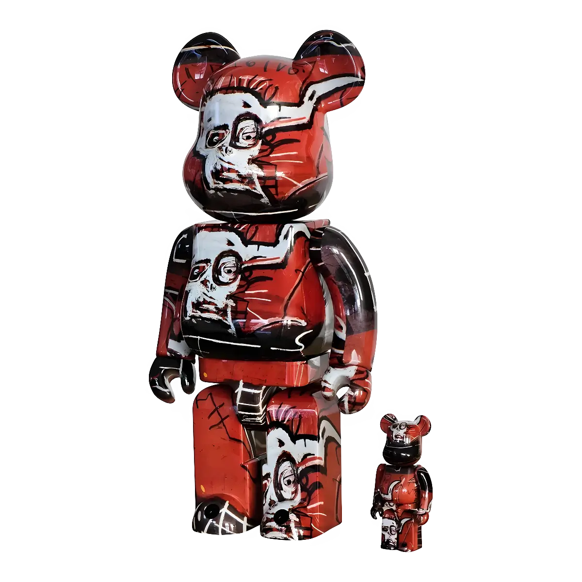 Bearbrick Jean-Michel Basquiat #5 100%+400% schräg