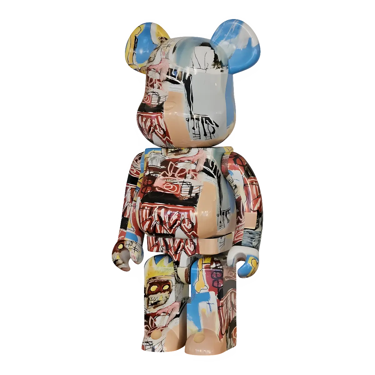 Bearbrick Jean-Michel Basquiat #6 1000% schräg