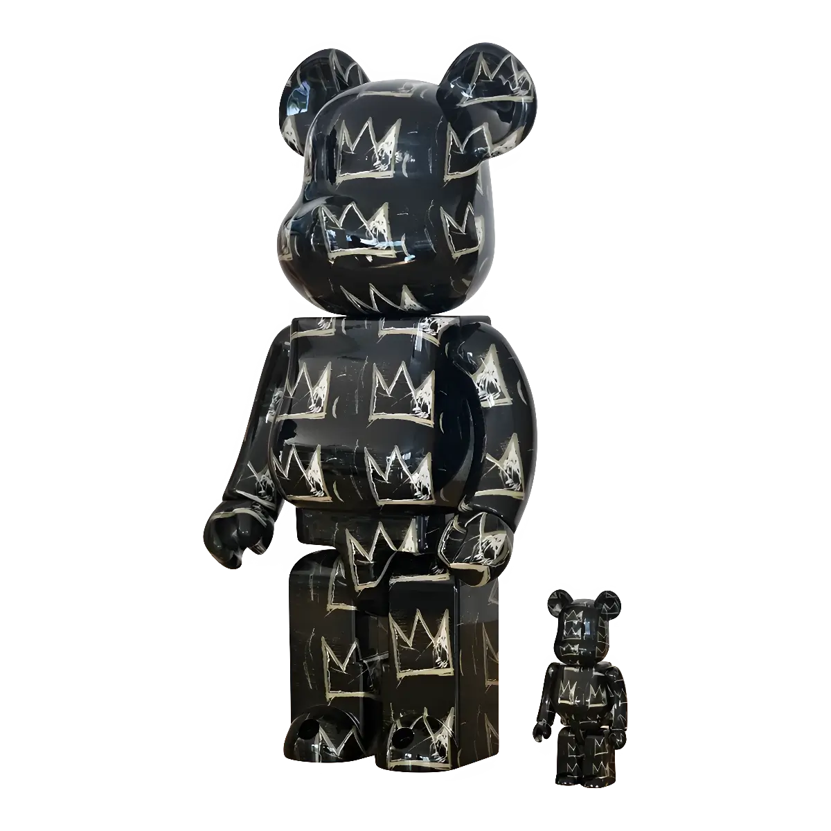 Bearbrick Jean-Michel Basquiat #8 100%+400% schräg