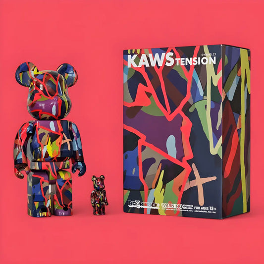 Bearbrick KAWS TENSION 400% mit Verpackung