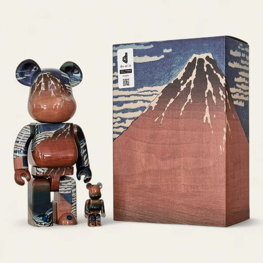 Bearbrick Katsushika Hokusai 'A Mild Breeze on a Fine Day' 100%+400% mit Verpackung