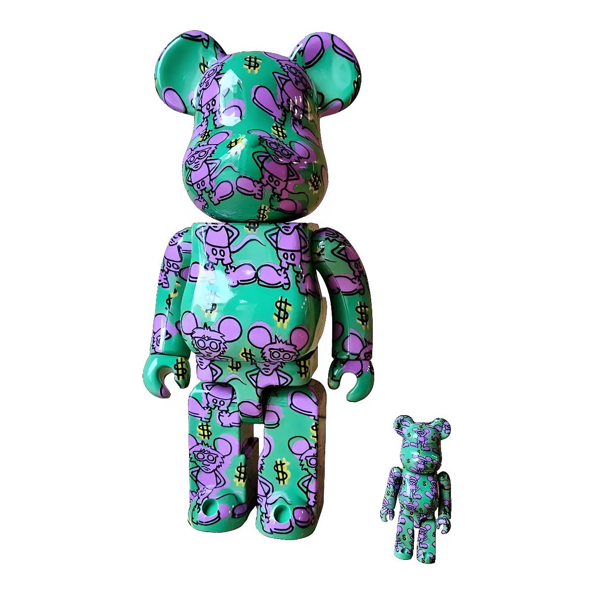 Bearbrick Keith Haring #11 100%+400% schräg