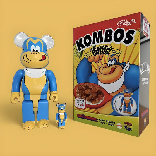 Bearbrick Kellogg's King Kombo 100%+400% mit Verpackung