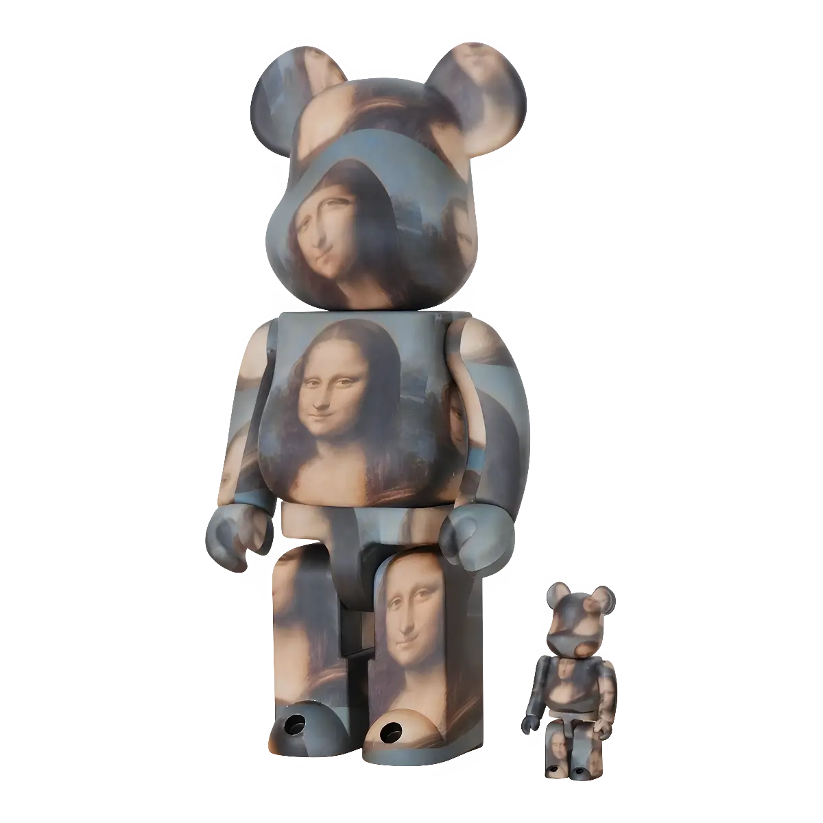 Bearbrick Leonardo da Vinci 'Mona Lisa' 100%+400% schräg