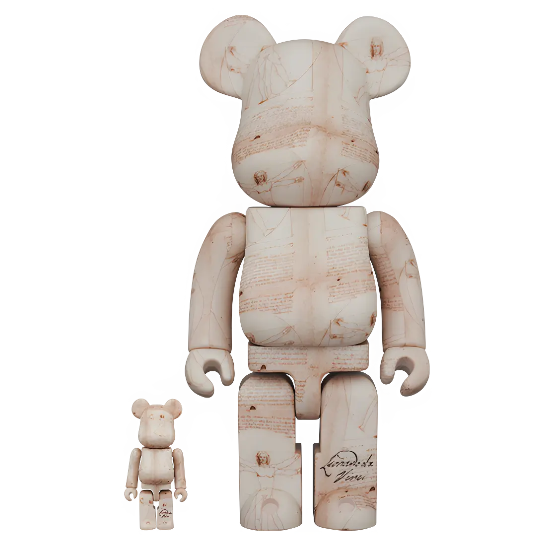 Bearbrick Leonardo da Vinci 'Vitruvian Man' 100%+400% Herstellerbild 1