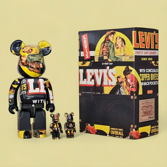 Bearbrick Levi's Banner 100%+400% mit Verpackung