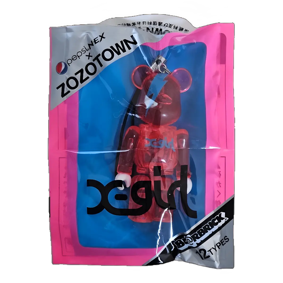 Bearbrick PEPSI.NEX × ZOZOTOWN - x-girl 70% in der Verpackung