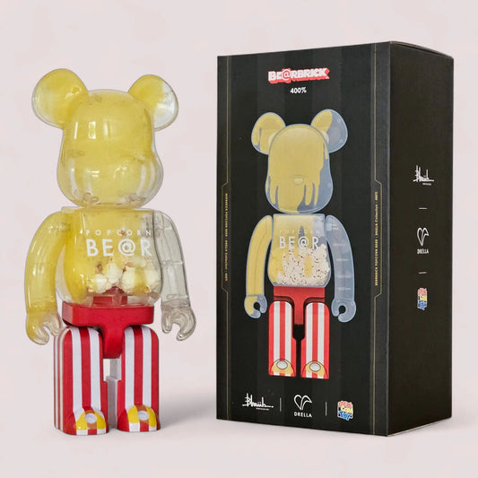 Bearbrick Popcorn Bear 400% mit Verpackung