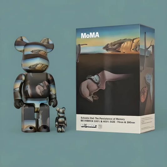 Bearbrick Salvador Dali 'The Persistence of Memory' 100%+400% mit Verpackung