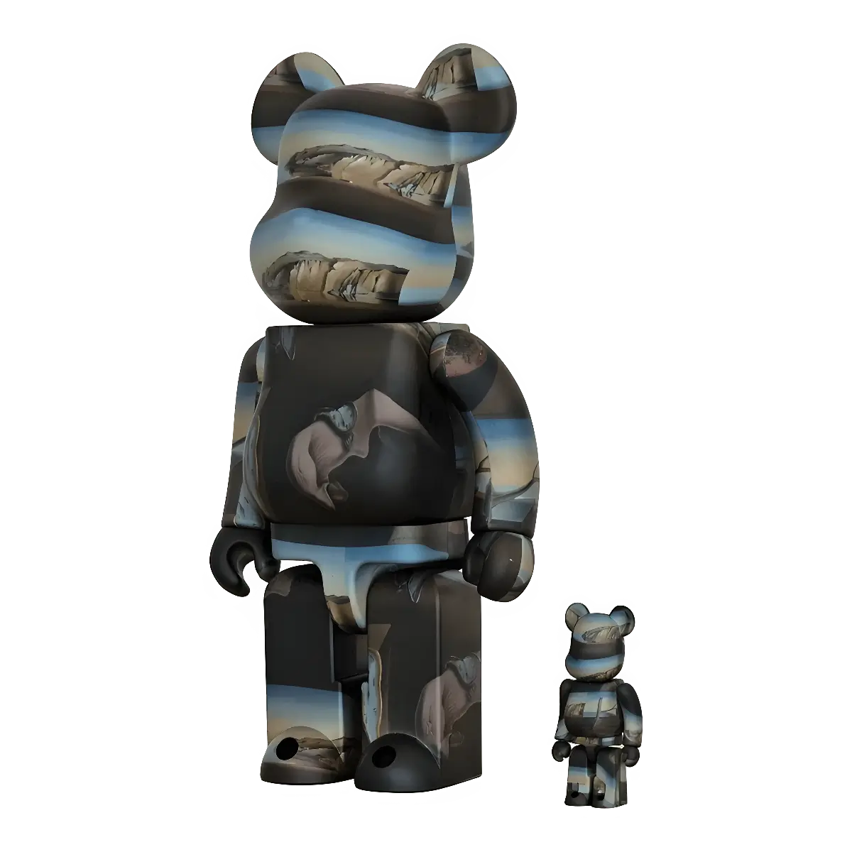 Bearbrick Salvador Dali 'The Persistence of Memory' 100%+400% schräg
