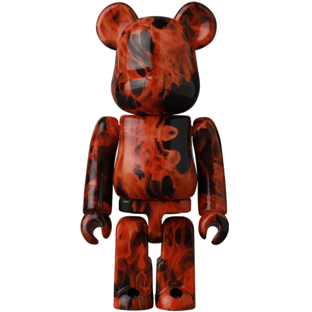 Bearbrick Series 44 Pattern 'Fire' 100% Herstellerbild