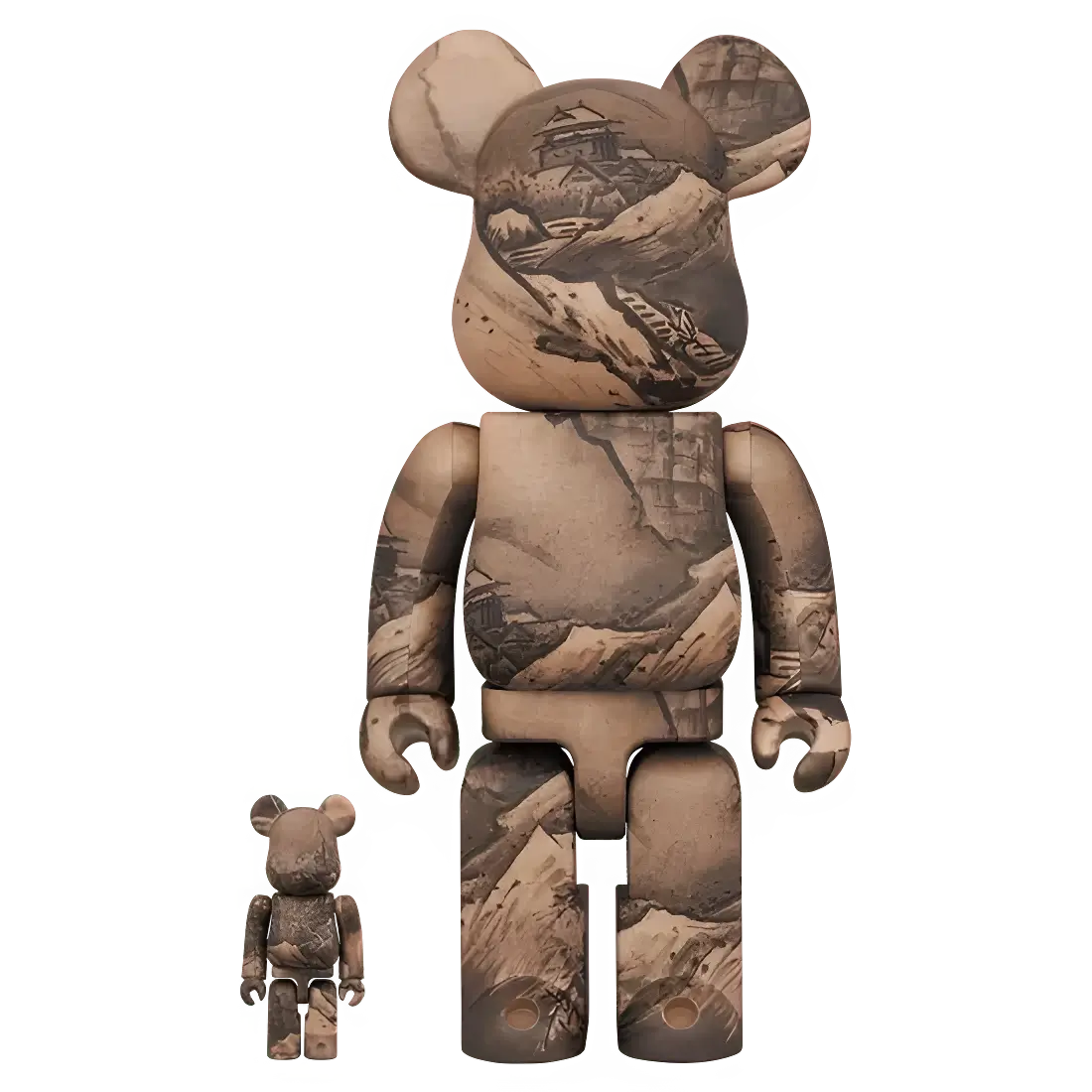 Bearbrick Sesshu National Treasure 'Autumn Winter Landscape Map (Winter Scenery)' 100%+400% Herstellerbild 1