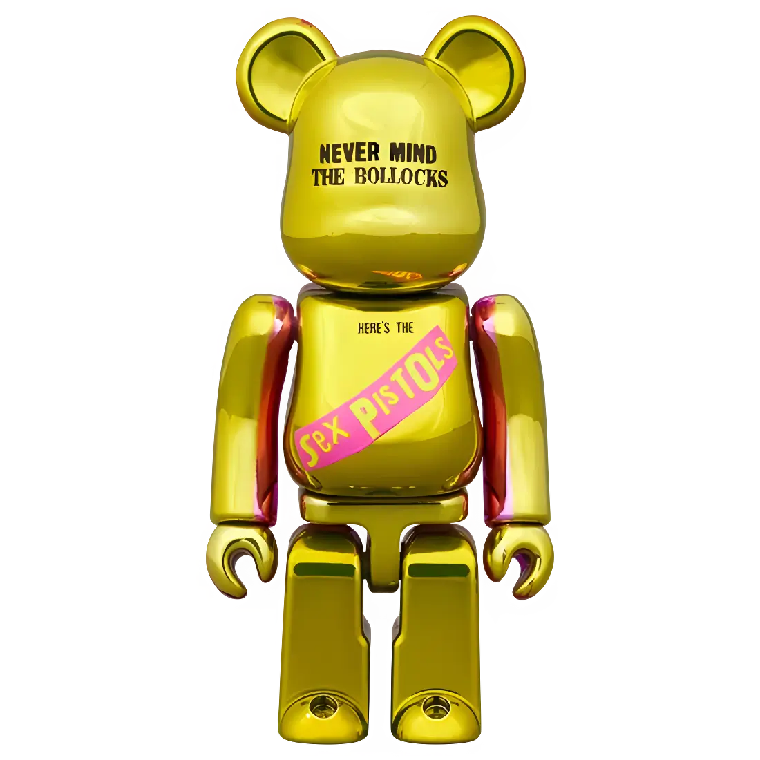 Bearbrick Sex Pistols Never Mind the Bollocks Chrome Version Herstellerbild