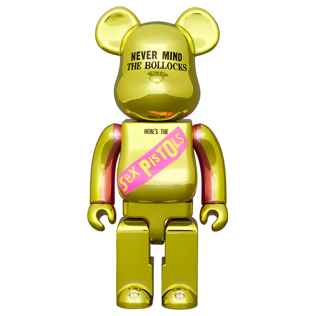 Bearbrick Sex Pistols Never Mind the Bollocks Chrome Version Herstellerbild 3